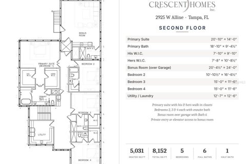 Villa ou maison à vendre à Tampa, Floride: 5 chambres, 467.39 m2 № 2406292 - photo 21