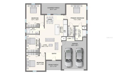 House in Palm Bay, Florida 4 bedrooms, 159.23 sq.m. № 1856167 - photo 26