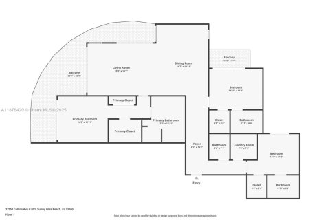 Снять в аренду кондоминиум в Санни-Айлс-Бич, Флорида 3 спальни, 195.09м2, № 1923198 - фото 21