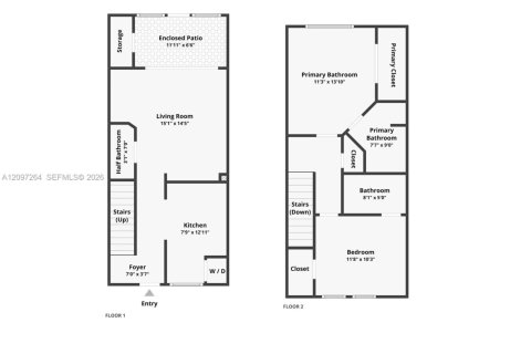 Townhouse in Pembroke Pines, Florida 2 bedrooms, 95.13 sq.m. № 2389911 - photo 6