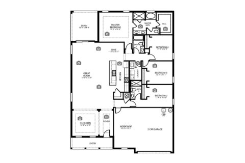 House floor plan «230SQM THE HARMONY», 4 bedrooms in SPRING HILL