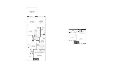 Townhouse floor plan «Townhouse», 3 bedrooms in Edison East - Villa Collection