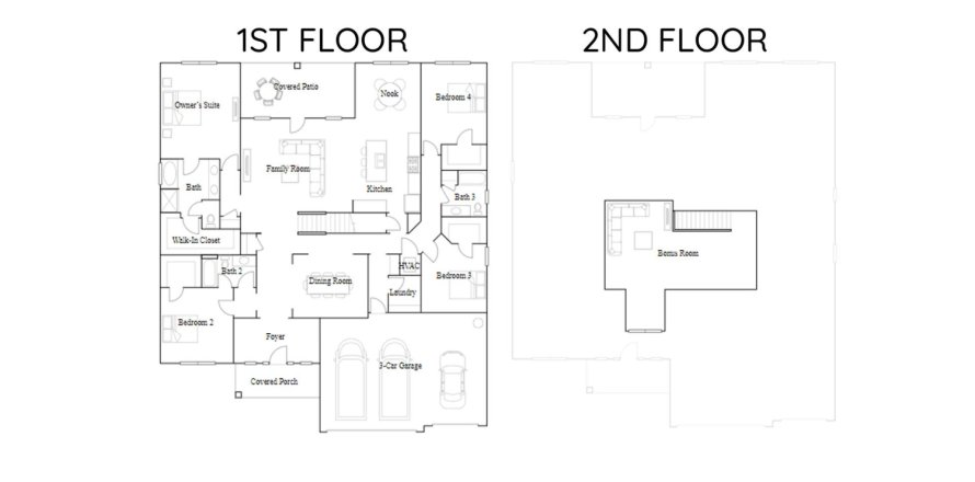 Townhouse floor plan «306SQM», 4 bedrooms in CARRINGTON