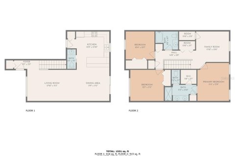 Townhouse in Riverview, Florida 3 bedrooms, 151.15 sq.m. № 1913287 - photo 25