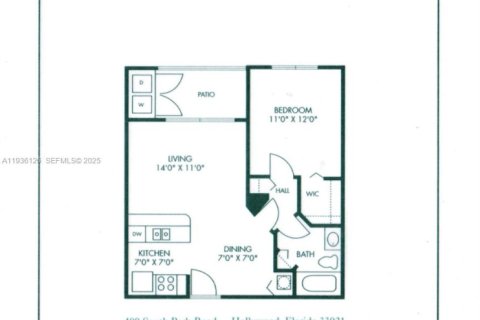 Condo in Hollywood, Florida, 1 bedroom  № 1994183 - photo 17