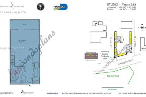Снять в аренду кондоминиум в Майами, Флорида 47.01м2, № 2037962 - фото 7