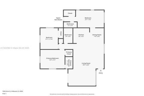 Купить виллу или дом в Холливуд, Флорида 7 комнат, 120.87м2, № 1796404 - фото 29