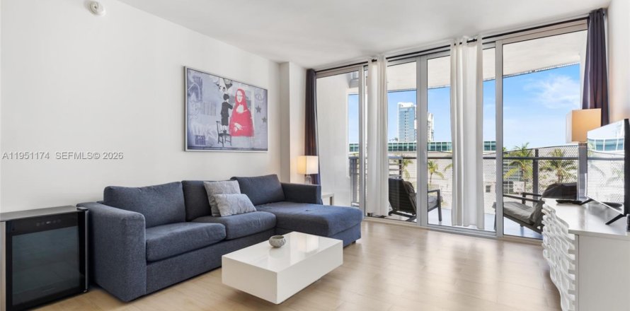 Кондоминиум с 1 спальней в Майами-Бич, Флорида № 2009418