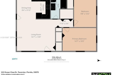 House in Tavernier, Florida 2 bedrooms, 83.61 sq.m. № 2073078 - photo 20