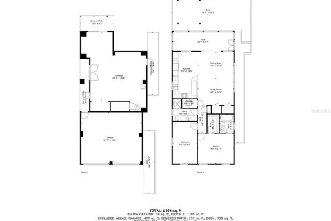 Villa ou maison à vendre à Hernando Beach, Floride: 2 chambres, 120.77 m2 № 1902637 - photo 3