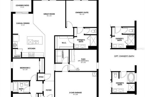Villa ou maison à vendre à Spring Hill, Floride: 4 chambres, 152.64 m2 № 1657609 - photo 2