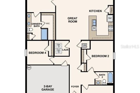 House in Haines City, Florida 4 bedrooms, 168.25 sq.m. № 2238329 - photo 4