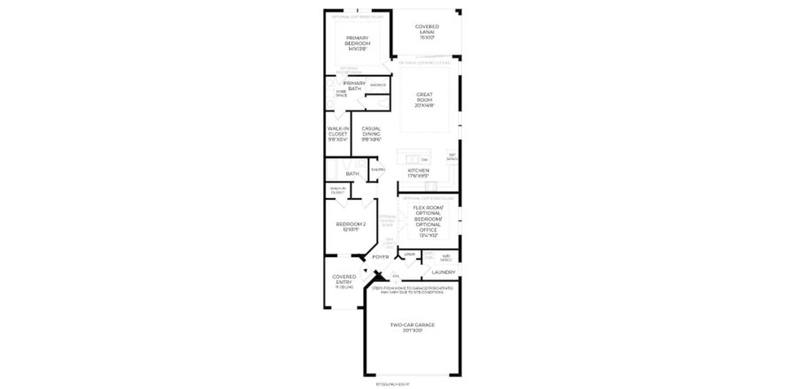 Townhouse floor plan «146SQM», 2 bedrooms in AZURE AT HACIENDA LAKES