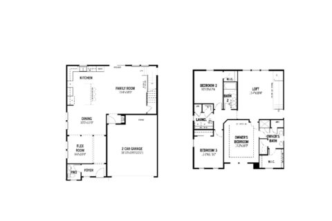 Планировка виллы или дома «House» 3 спальни в ЖК RiverTown - Arbors by Mattamy Homes