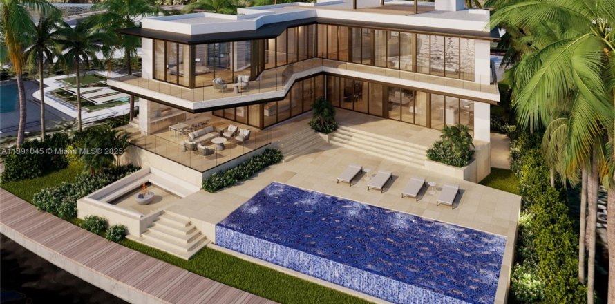 House in Miami Beach, Florida 5 bedrooms, 449.37 sq.m. № 2020539