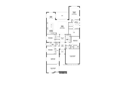 House floor plan «House», 4 bedrooms in La Terre at Avenir