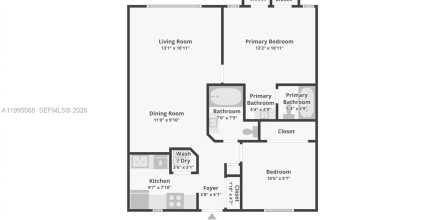 Condominio en Coral Springs, Florida, 2 dormitorios  № 2059419