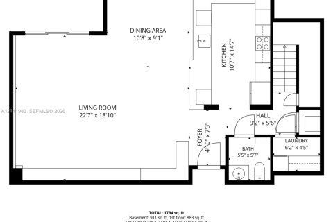 Adosado en venta en Miami Beach, Florida, 3 dormitorios, 162.58 m2 № 2432544 - foto 23