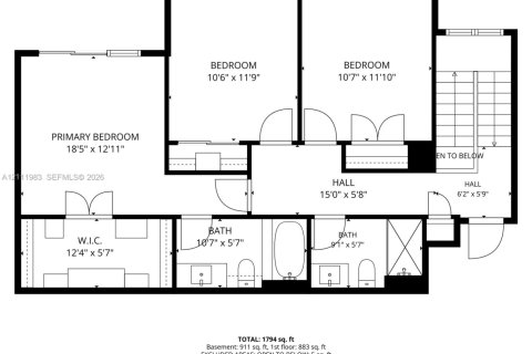 Adosado en venta en Miami Beach, Florida, 3 dormitorios, 162.58 m2 № 2432544 - foto 24