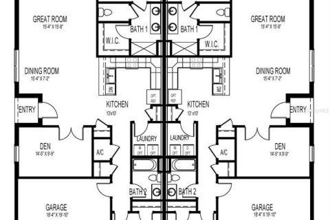 House in North Port, Florida 2 bedrooms, 139.63 sq.m. № 1688361 - photo 15
