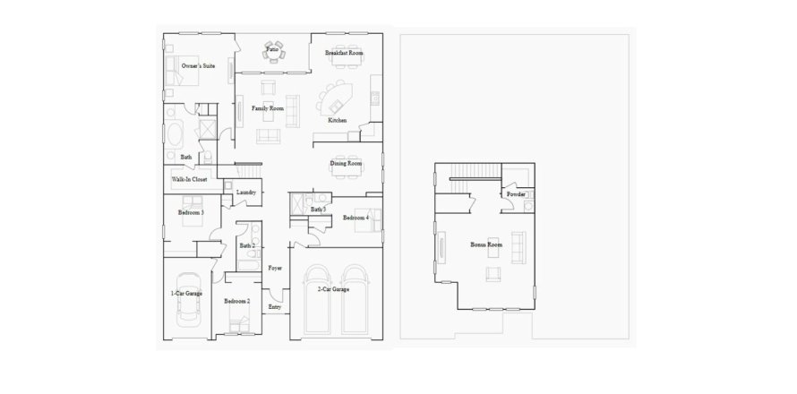 House in ESTANCIA

 in Wesley Chapel, Florida 4 bedrooms, 302 sq.m. № 68801