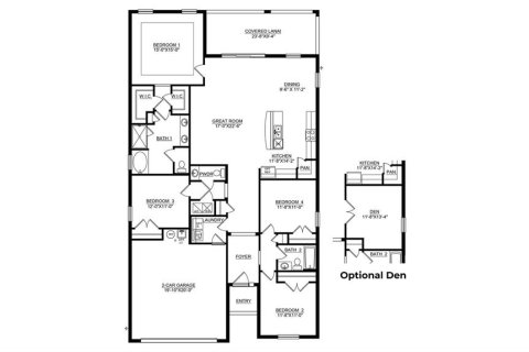 House in Land O' Lakes, Florida 4 bedrooms, 189.99 sq.m. № 1881034 - photo 14