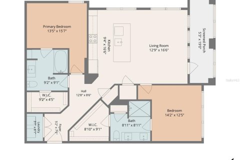 Apartment in Nokomis, Florida 2 bedrooms, 111.48 sq.m. № 2196230 - photo 2