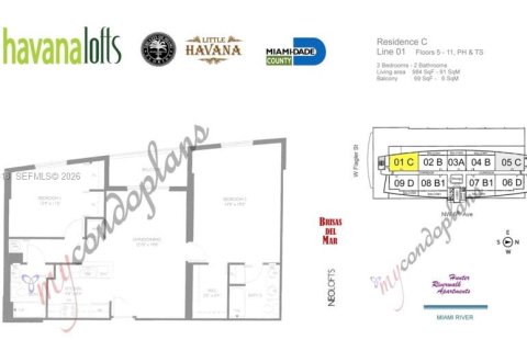 Купить кондоминиум в Майами, Флорида 2 спальни, 91.42м2, № 2043808 - фото 4