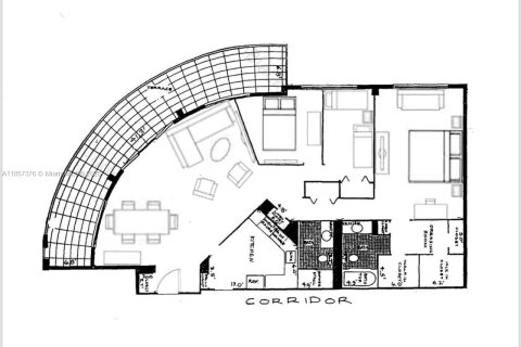 Снять в аренду кондоминиум в Майами-Бич, Флорида 3 спальни, 126.35м2, № 1960321 - фото 14