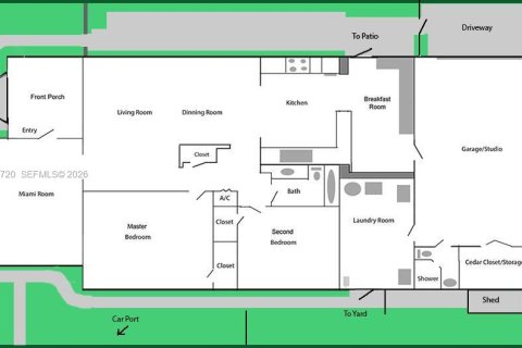 Villa ou maison à vendre à Miami, Floride: 2 chambres, 141.49 m2 № 2059454 - photo 5