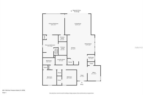 Villa ou maison à vendre à Treasure Island, Floride: 4 chambres, 186.45 m2 № 1885753 - photo 6