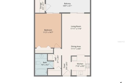 Купить кондоминиум в Брейдентон, Флорида 6 комнат, 67.35м2, № 2206024 - фото 21