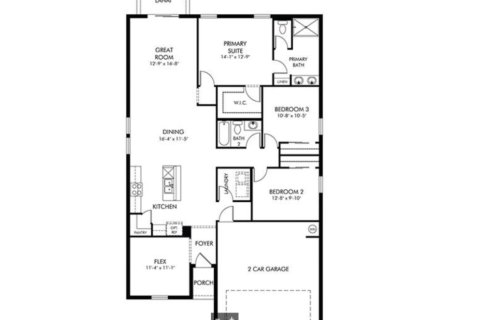 House floor plan «floor Daphne at Magnolia Bay - Classic Series», 3 rooms in Magnolia Bay - Classic Series
