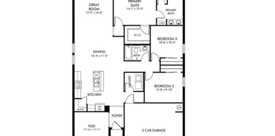 House in Magnolia Bay - Classic Series in Tampa, Florida 3 rooms, 157 sq.m. № 372448