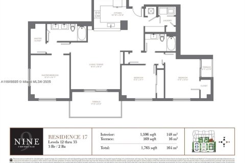 Copropriété à louer à Miami, Floride: 3 chambres, 133.59 m2 № 1936493 - photo 15