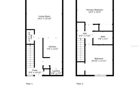 Condominio en venta en Gainesville, Florida, 2 dormitorios, 93 m2 № 1799721 - foto 22