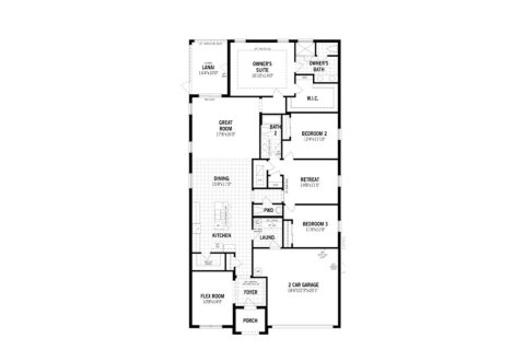 Планировка виллы или дома «221SQM» 3 спальни в ЖК WELLEN PARK