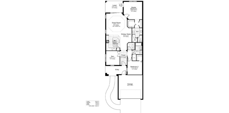 Casa en CANOE CREEK en Parrish, Florida 2 dormitorios, 142 m2 № 167520