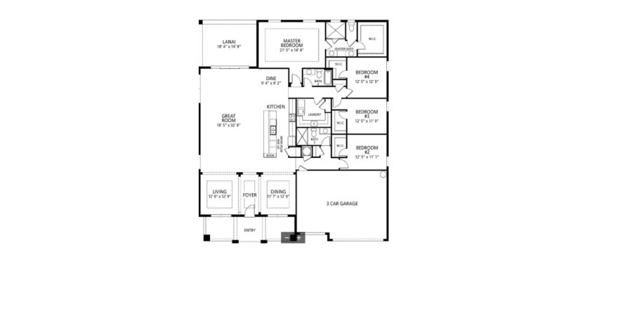 House in Elegant Manor Estates in Edgewater, Florida 4 bedrooms, 281 sq.m. № 618761