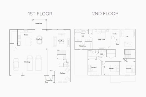 Townhouse floor plan «279SQM HELENA», 4 bedrooms in BELLASERA