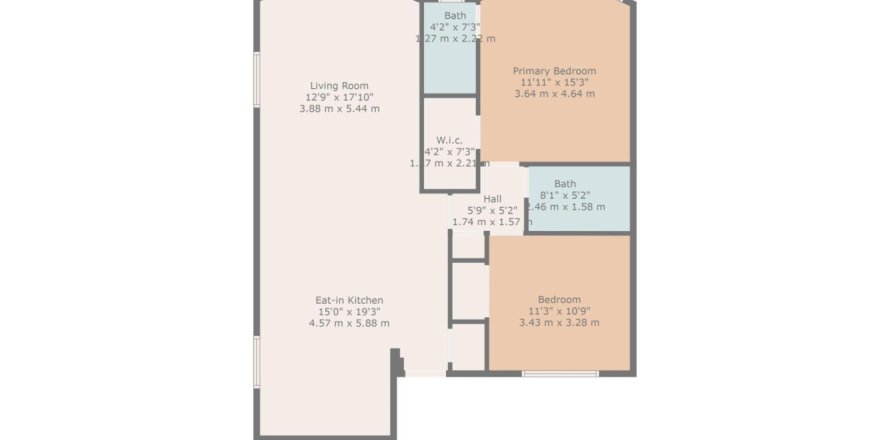 Condo in Boca Raton, Florida, 2 bedrooms № 1226967