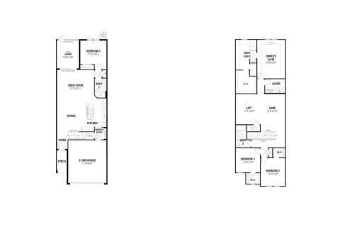 Townhouse floor plan «239SQM», 4 bedrooms in VOLANTI