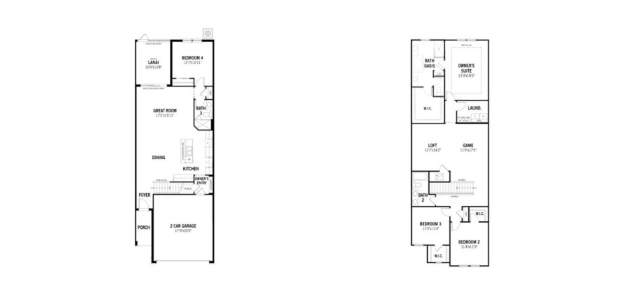 Townhouse floor plan «239SQM», 4 bedrooms in VOLANTI