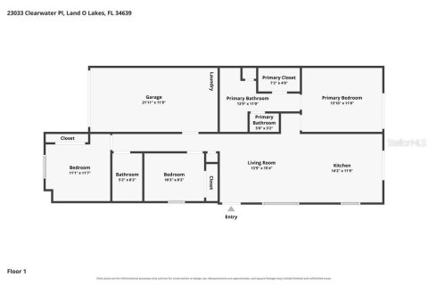House in Land O' Lakes, Florida 3 bedrooms, 100.24 sq.m. № 2403421 - photo 2