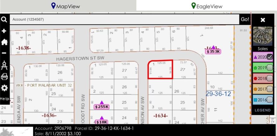 Land in Palm Bay, Florida № 2160175