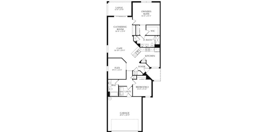 House floor plan «148SQM», 2 bedrooms in DEL WEBB LAKEWOOD RANCH
