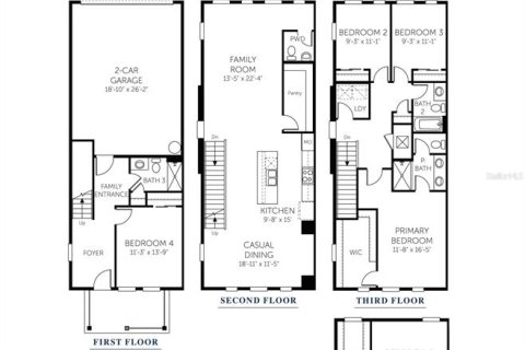 Townhouse in Jacksonville, Florida 4 bedrooms, 230.21 sq.m. № 2267055 - photo 4