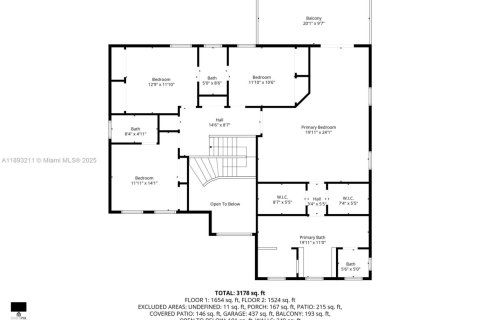 Снять в аренду виллу или дом в Катлер-Бей, Флорида 5 спален, 323.21м2, № 1945096 - фото 15