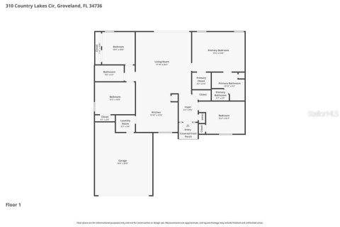 House in Groveland, Florida 4 bedrooms, 153.1 sq.m. № 2210690 - photo 2