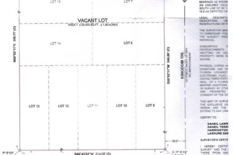 Terreno en venta en Brooksville, Florida № 1918989 - foto 1